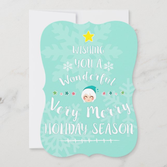 Tarjeta de navidad 5x7 (Anverso)