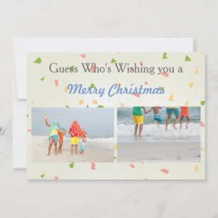 Tarjeta de Navidad - Adivina quién desea 5 fotos