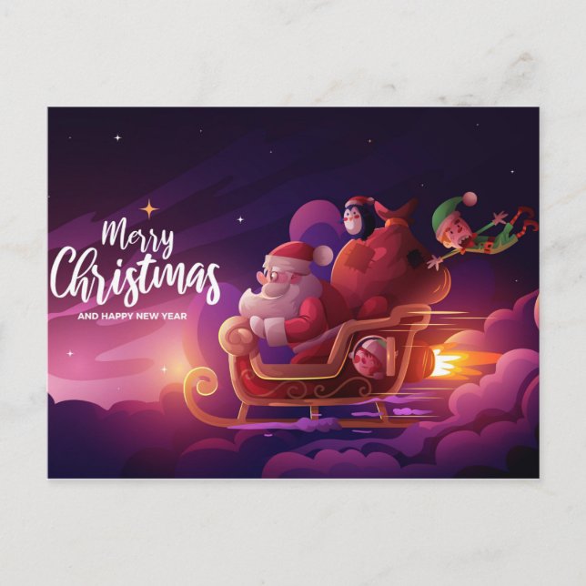 Tarjeta de Navidad Adorable (Anverso)