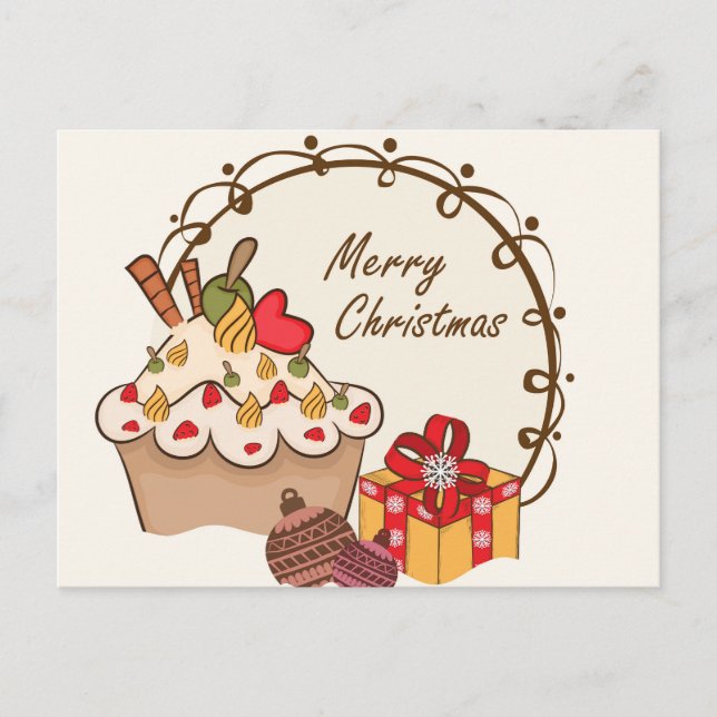 Tarjeta de Navidad Adorable (Anverso)
