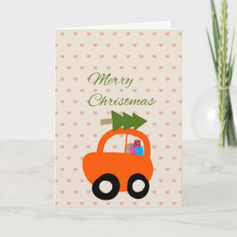 Tarjeta de Navidad adorable dibujada a mano
