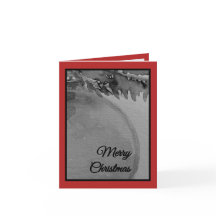 Tarjeta de Navidad Adorno Carmesí – Tarjeta de vac