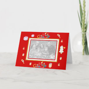 Tarjeta de Navidad Agrega tu imagen Foto Plantilla