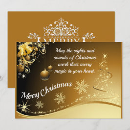 Tarjeta de Navidad ajustable