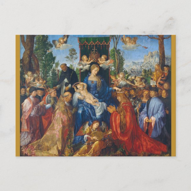 Tarjeta de Navidad Albrecht Durer 1506 Postal (Anverso)