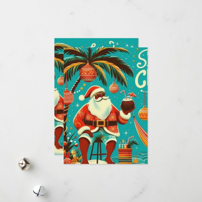 Tarjeta de Navidad Alegre (Anverso/Reverso In Situ)