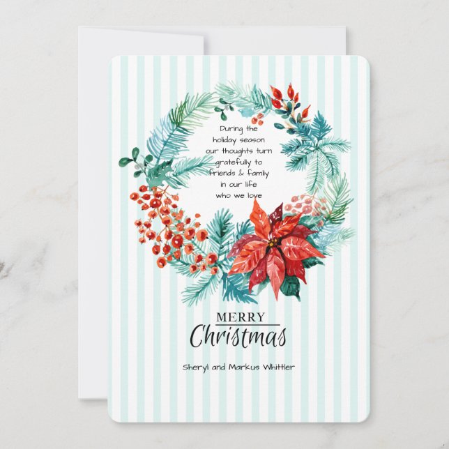 Tarjeta de Navidad Alegre (Anverso)