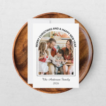 Tarjeta de Navidad Alegre y Casual