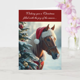 Tarjeta de Navidad Alegre y Mane