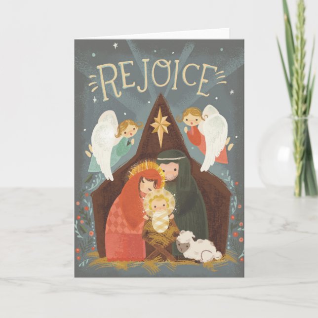 Tarjeta de navidad - Alegría (Anverso)