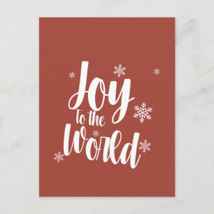 Tarjeta de Navidad Alegría al Mundo 