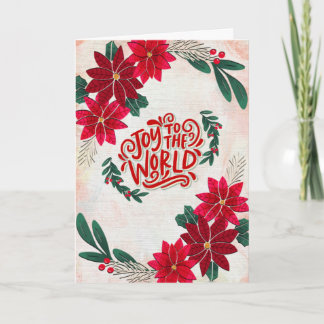 Tarjeta de Navidad Alegría al Mundo