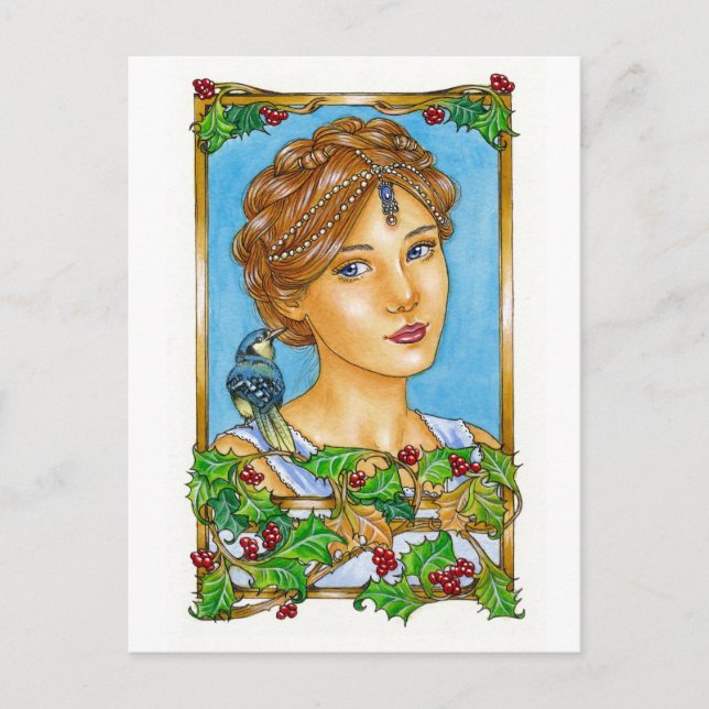 Tarjeta de Navidad "Alegría al Mundo" (Anverso)