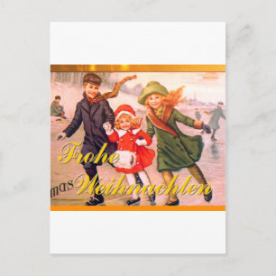 Tarjeta de Navidad alemana Frohe Weihnachten