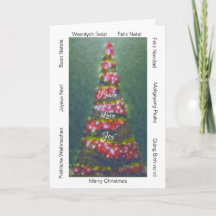 Tarjeta de Navidad "Alrededor del Mundo" x 7"