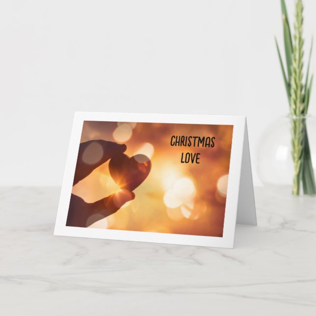 TARJETA DE NAVIDAD "AMOR" PARA MI AMOR (Anverso)