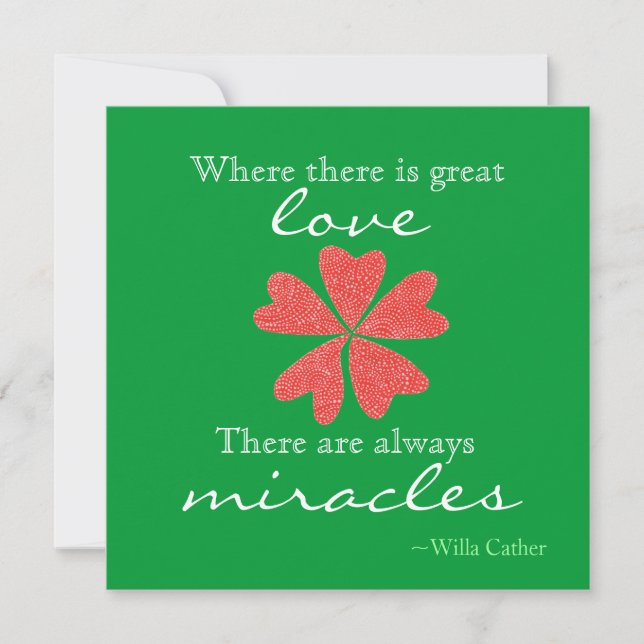 Tarjeta de Navidad 'Amor y Milagros' (Anverso)