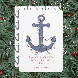 Tarjeta de Navidad Ancla