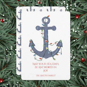 Tarjeta de Navidad Ancla