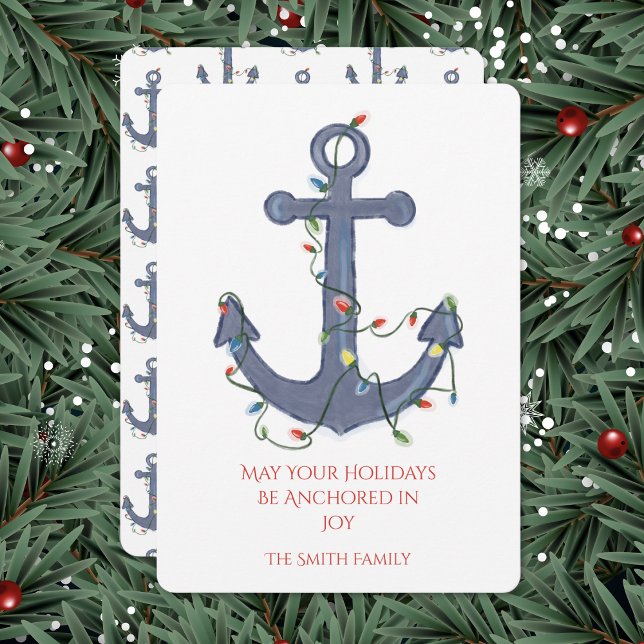 Tarjeta de Navidad Ancla (Subido por el creador)