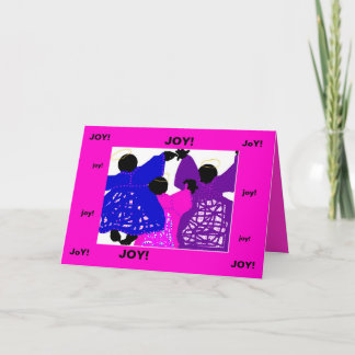 Tarjeta de Navidad/ángeles de la alegría