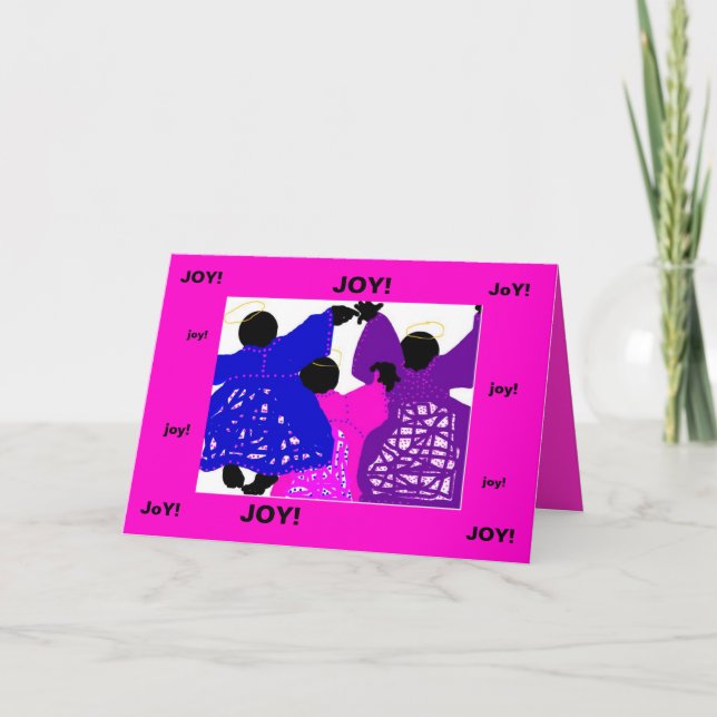 Tarjeta de Navidad/ángeles de la alegría (Anverso)