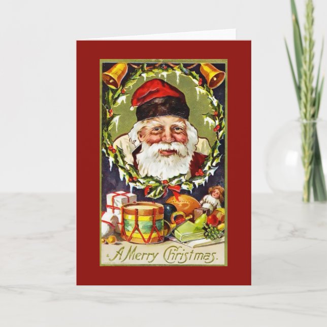 Tarjeta de Navidad antigua (Anverso)