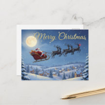 Tarjeta de Navidad antigua