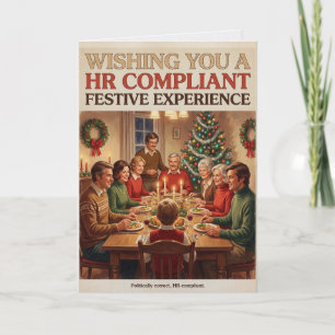 Tarjeta de Navidad aprobada por RRHH políticamente