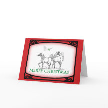 Tarjeta de Navidad árabe del caballo