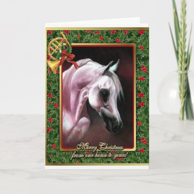 Tarjeta de Navidad árabe del espacio en blanco del (Anverso)