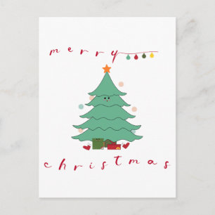 Tarjeta de Navidad   Árbol de Navidad Kawaii
