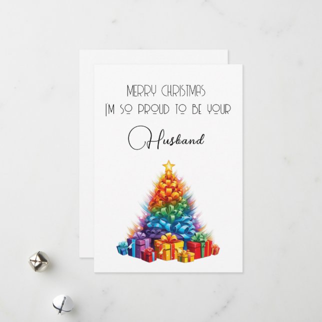 Tarjeta de Navidad Arcoíris (Anverso/Reverso In Situ)