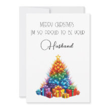 Tarjeta de Navidad Arcoíris