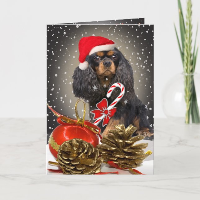 Tarjeta de Navidad arrogante de rey Charles (Anverso)