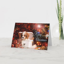 Tarjeta de Navidad arrogante del perrito