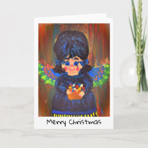 Tarjeta de Navidad - Arte Infantil - Ángel