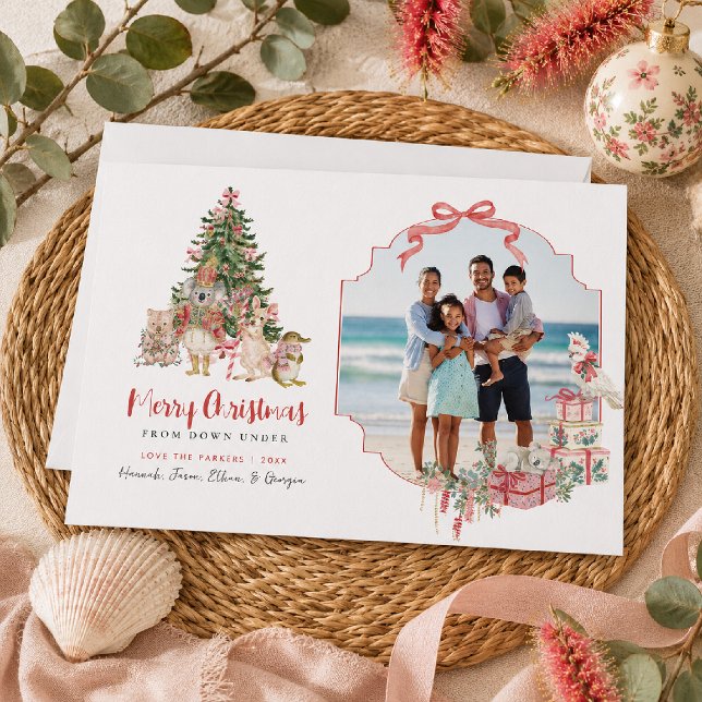 Tarjeta de Navidad australiana con foto (Subido por el creador)