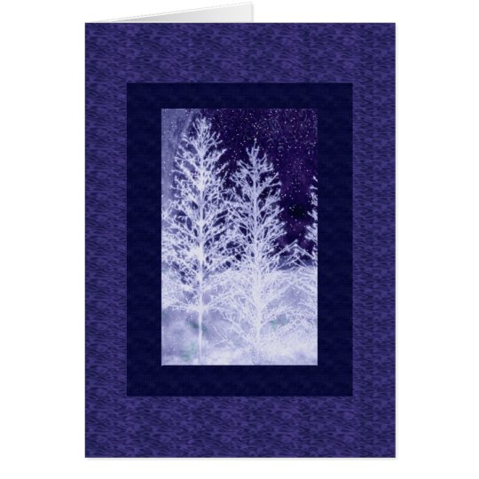 Tarjeta de Navidad azul