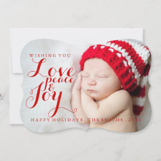 Tarjeta de Navidad | Baby Love Peace Joy