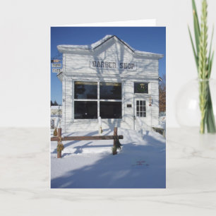 Tarjeta de Navidad "Barber Shop"