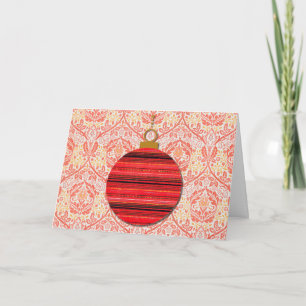 Tarjeta de Navidad Barroca Vintage