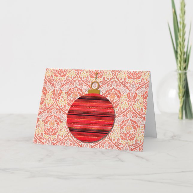 Tarjeta de Navidad Barroca Vintage (Anverso)