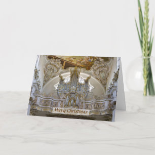 Tarjeta de Navidad bávara del órgano