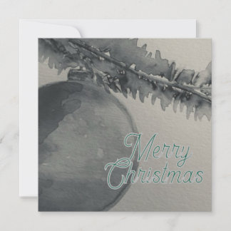 Tarjeta de Navidad Black & White Merry