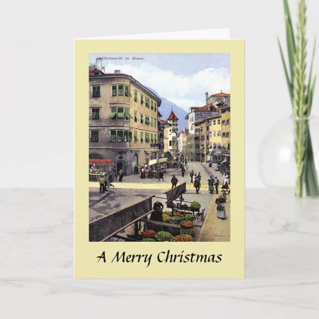 Tarjeta de navidad - Bolzano, Italia (Anverso)