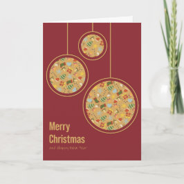 Tarjeta de Navidad Cálida y Acogedora