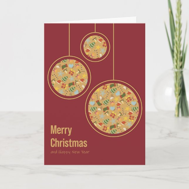 Tarjeta de Navidad Cálida y Acogedora (Anverso)