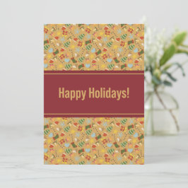 Tarjeta de Navidad Cálida y Acogedora