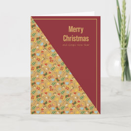 Tarjeta de Navidad Cálida y Acogedora